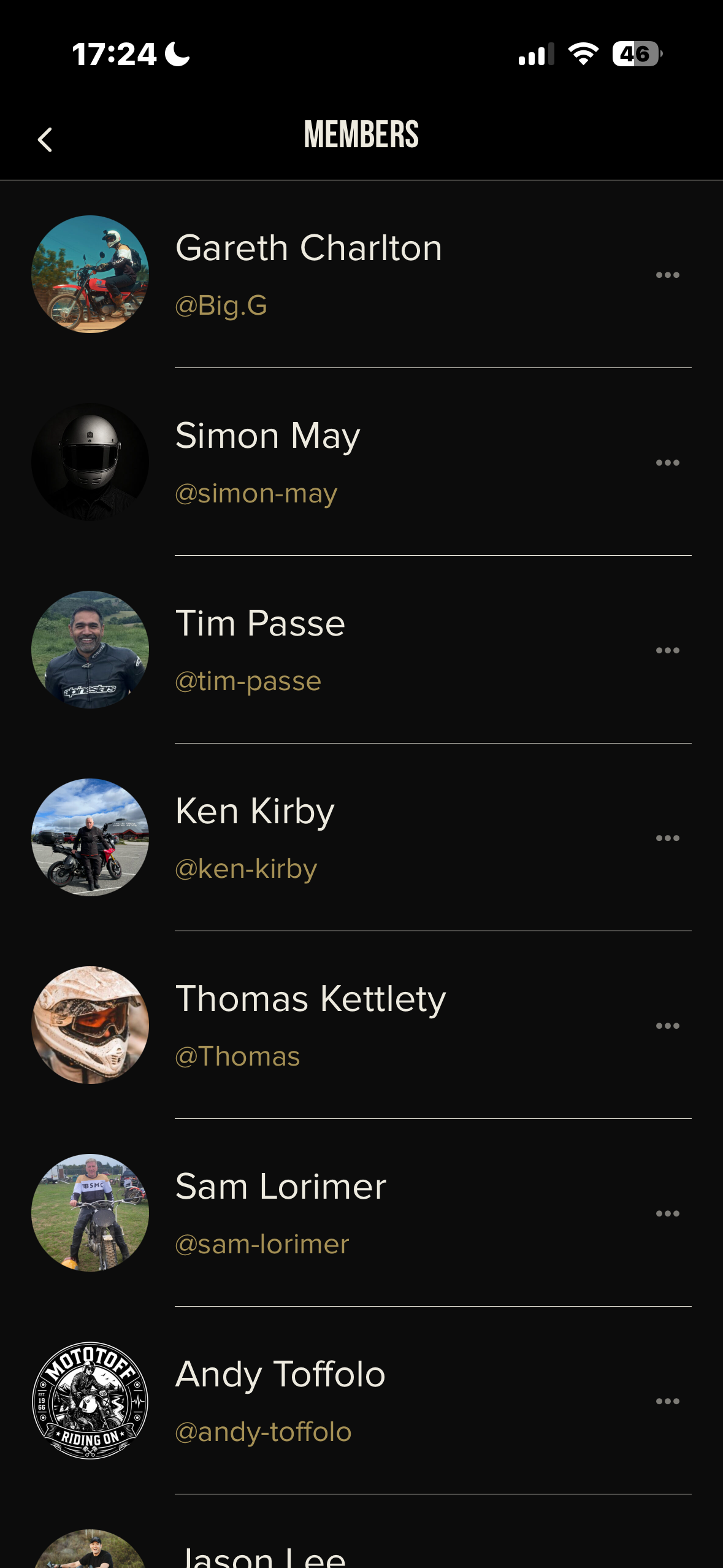 BSMC app screen